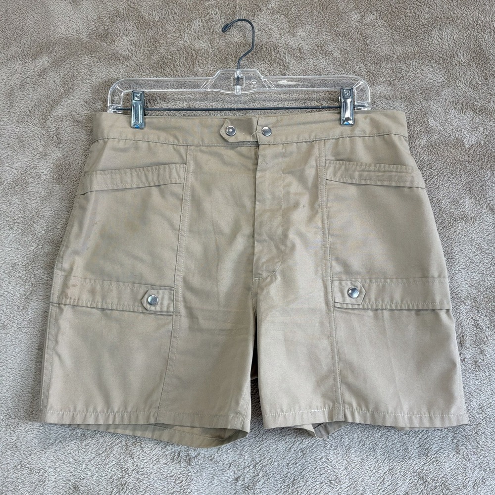 Vintage Pipeline 90s Y2K Shorts Mens 34 Beige Tan Surf‎ Beach Trunks Skater READ